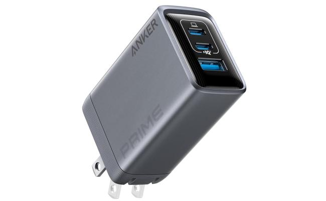 Anker Prime Charger, 100W 3-Port GaN USB C Charger Block, Foldable and Compact for MacBook, iPad, iPhone 17 Series, Galaxy S24/S23, and More - Black